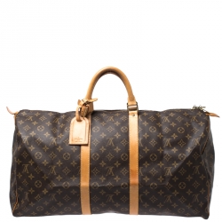 Pre Owned Louis Vuitton Monogram Canvas Keepall 55 Bag
