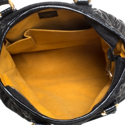 Pre Owned Louis Vuitton Black Monogram Denim Neo Cabby GM Bag
