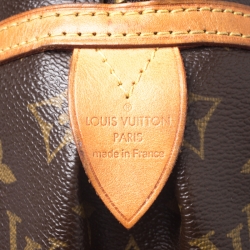 Pre Owned Louis Vuitton Monogram Canvas and Leather Montorgueil PM Bag