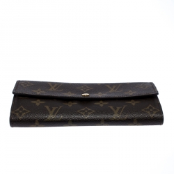 Louis Vuitton Monogram Canvas Sarah Continental Wallet 