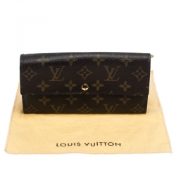 Louis Vuitton Monogram Canvas Sarah Continental Wallet 