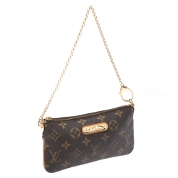 Pre Owned حقيبة يد صغيرة لوي فيتون ميلا كانفاس مونوغرامي MM