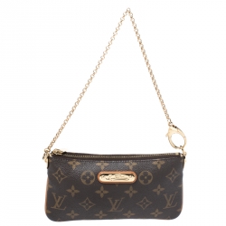 Pre Owned حقيبة يد صغيرة لوي فيتون ميلا كانفاس مونوغرامي MM