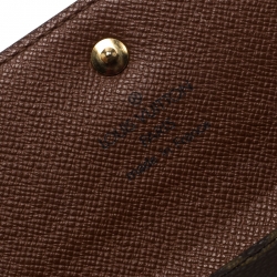  Louis Vuitton Monogram Sarah International Tri-fold Wallet