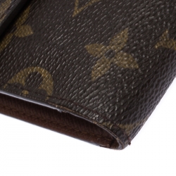  Louis Vuitton Monogram Sarah International Tri-fold Wallet