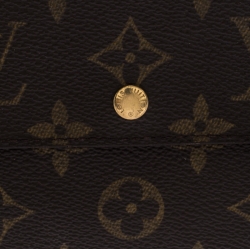  Louis Vuitton Monogram Sarah International Tri-fold Wallet