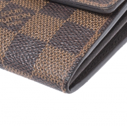 Louis Vuitton Damier Ebene Canvas Sarah Flap Wallet