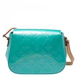 Louis Vuitton Bleu Lagoon Monogram Vernis Bellflower PM Bag