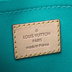 Louis Vuitton Bleu Lagoon Monogram Vernis Bellflower PM Bag