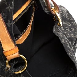 Pre Owned Louis Vuitton Black Monogram Denim Daily PM Bag