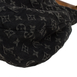 Pre Owned Louis Vuitton Black Monogram Denim Daily PM Bag