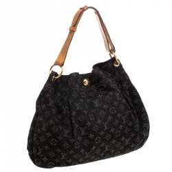 Pre Owned Louis Vuitton Black Monogram Denim Daily PM Bag