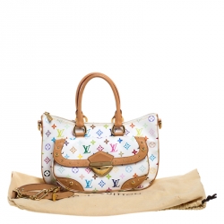 مملوكة مسبقًا حقيبة لوي فيتون ريتا كانفاس مونوغرامي متعددة الألوان بيضاء