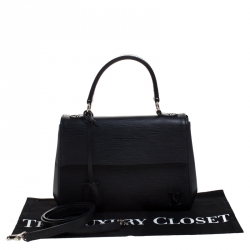 Pre Owned Louis Vuitton Black Epi Leather Cluny BB Bag