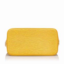 Pre Owned Louis Vuitton Yellow Epi Leather Alma PM Bag