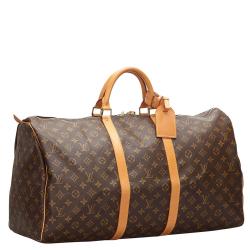 Pre Owned Louis Vuitton Monogram Canvas Keepall 55 Bag