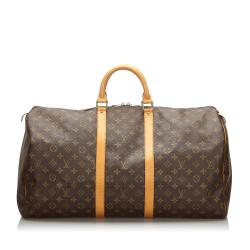 Pre Owned Louis Vuitton Monogram Canvas Keepall 55 Bag