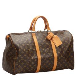 Pre Owned Louis Vuitton Monogram Canvas Keepall 50 Bag