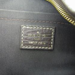 Pre Owned Louis Vuitton Fusain Monogram Mini Lin Canvas Manon PM Bag