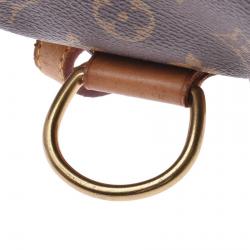 Pre Owned حقيبة ظهر لوي فيتون مونتسوريس جلد كانفاس مونوغرامي MM