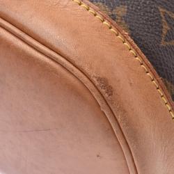 Pre Owned حقيبة ظهر لوي فيتون مونتسوريس جلد كانفاس مونوغرامي MM