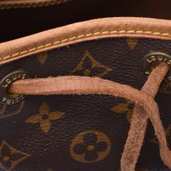 Pre Owned حقيبة ظهر لوي فيتون مونتسوريس جلد كانفاس مونوغرامي MM