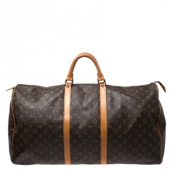 Pre Owned Louis Vuitton Monogram Canvas Keepall 60 Bag