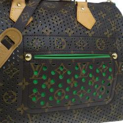 مملوكة مسبقًا حقيبة لوي فيتون سبيدي 30 إصدار محدود خضراء مخرمة