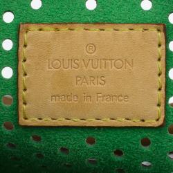 مملوكة مسبقًا حقيبة لوي فيتون سبيدي 30 إصدار محدود خضراء مخرمة