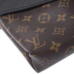 Pre Owned Louis Vuitton Black Monogram Canvas Pallas Chain Bag