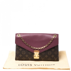 Pre Owned Louis Vuitton Cerise Monogram Canvas Pallas Chain Bag