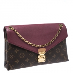 Pre Owned Louis Vuitton Cerise Monogram Canvas Pallas Chain Bag