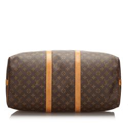 Pre Owned Louis Vuitton Monogram Canvas Keepall Bandouliere 50 Bag