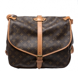 Pre Owned Louis Vuitton Monogram Canvas Saumur 35 Messenger Bag