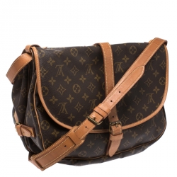 Pre Owned Louis Vuitton Monogram Canvas Saumur 35 Messenger Bag