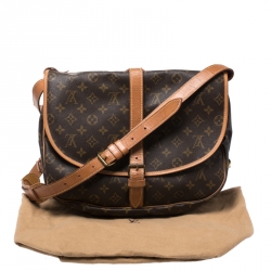 Pre Owned Louis Vuitton Monogram Canvas Saumur 35 Messenger Bag