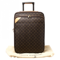 Pre Owned Louis Vuitton Monogram Canvas Business Pegase Legere 55 Luggage