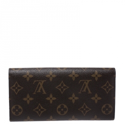 Louis Vuitton Brown/Green Monogram Canvas Emilie Wallet