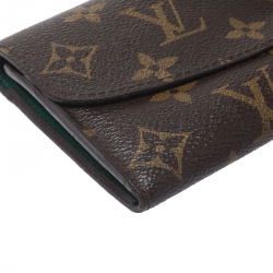 Louis Vuitton Brown/Green Monogram Canvas Emilie Wallet