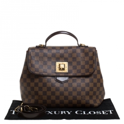 Pre Owned Louis Vuitton Damier Ebene Canvas Bergamo MM Bag
