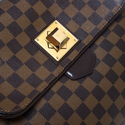 Pre Owned Louis Vuitton Damier Ebene Canvas Bergamo MM Bag
