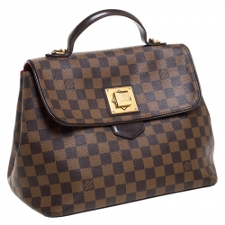 Pre Owned Louis Vuitton Damier Ebene Canvas Bergamo MM Bag