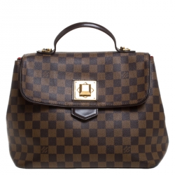 Pre Owned Louis Vuitton Damier Ebene Canvas Bergamo MM Bag