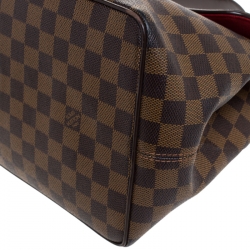 Pre Owned Louis Vuitton Damier Ebene Canvas Bergamo MM Bag
