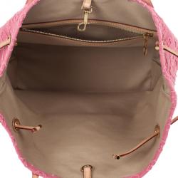 Pre Owned Louis Vuitton Monogram Stone Pink Neverfull MM