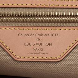 Pre Owned Louis Vuitton Monogram Stone Pink Neverfull MM