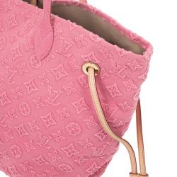 Pre Owned Louis Vuitton Monogram Stone Pink Neverfull MM
