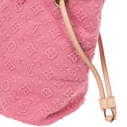 Pre Owned Louis Vuitton Monogram Stone Pink Neverfull MM