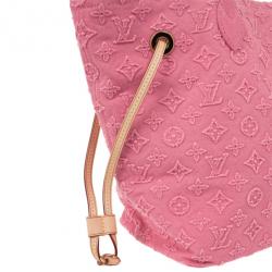 Pre Owned Louis Vuitton Monogram Stone Pink Neverfull MM