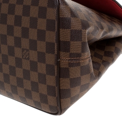 Pre Owned Louis Vuitton Damier Ebene Canvas Bergamo MM Bag